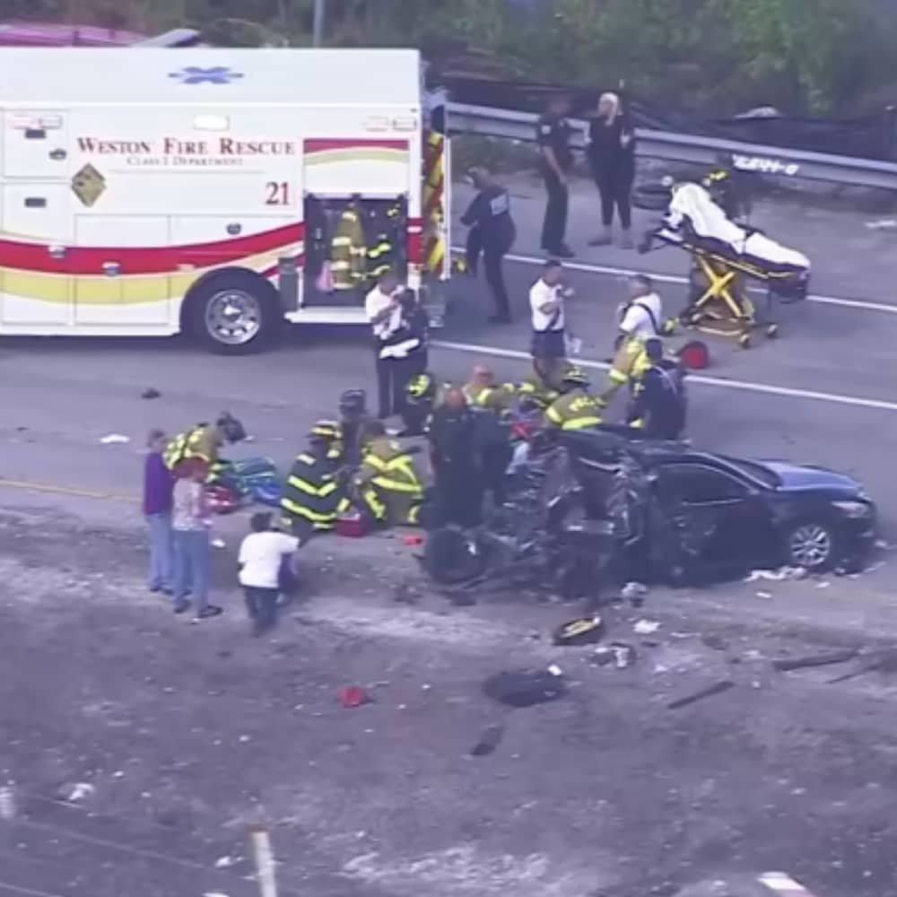 A teenager died, and six kids injured in South Florida crash