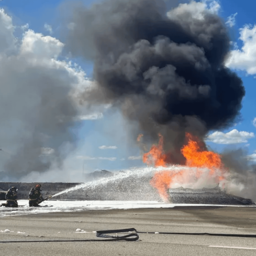Three People Critically Injured in a Fiery Fuel Tanker Collision in Palm Beach County